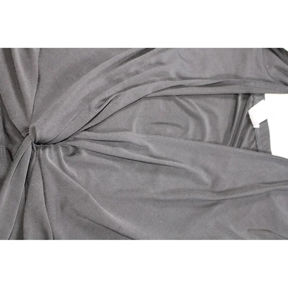 Etopia Halter Top Womens Large Black Ring Detail Ruched Swim - Picture 4 of 9